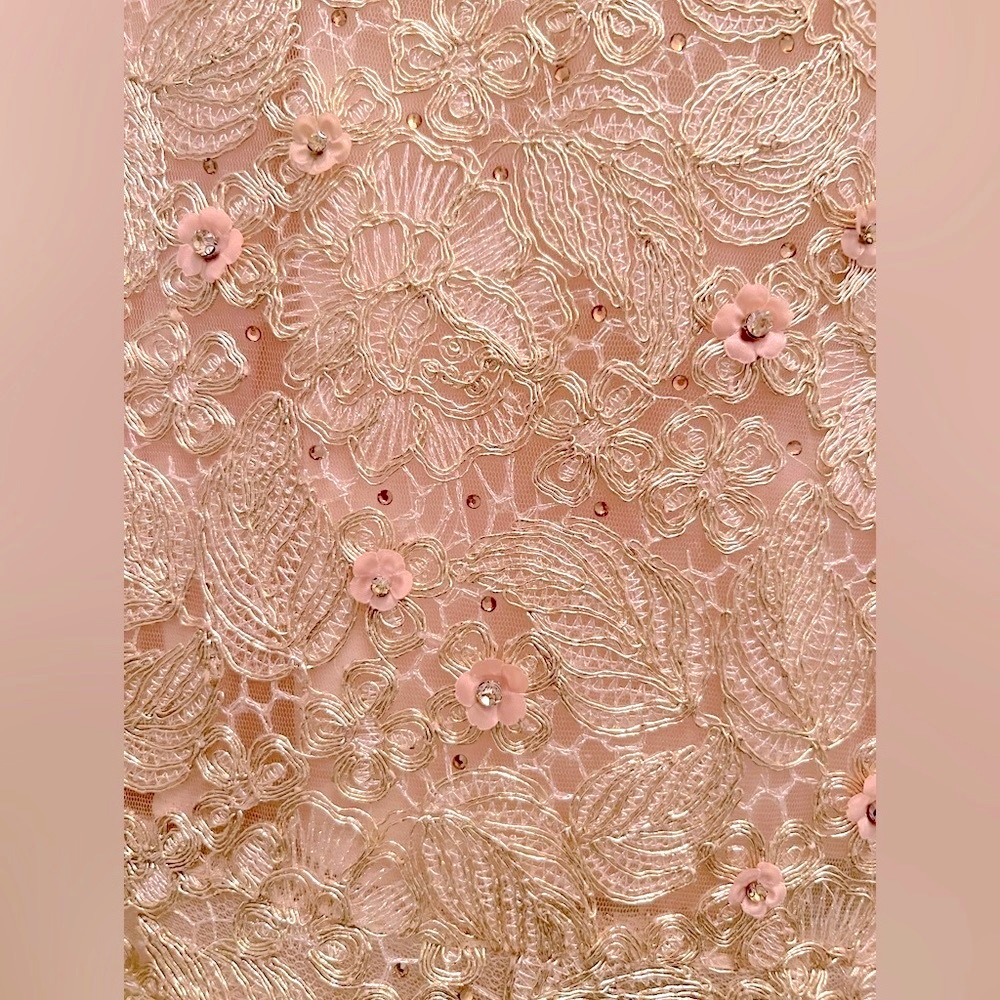 Clarisse bateau mermaid gold sequin size 4 evening gown - Picture 10 of 15